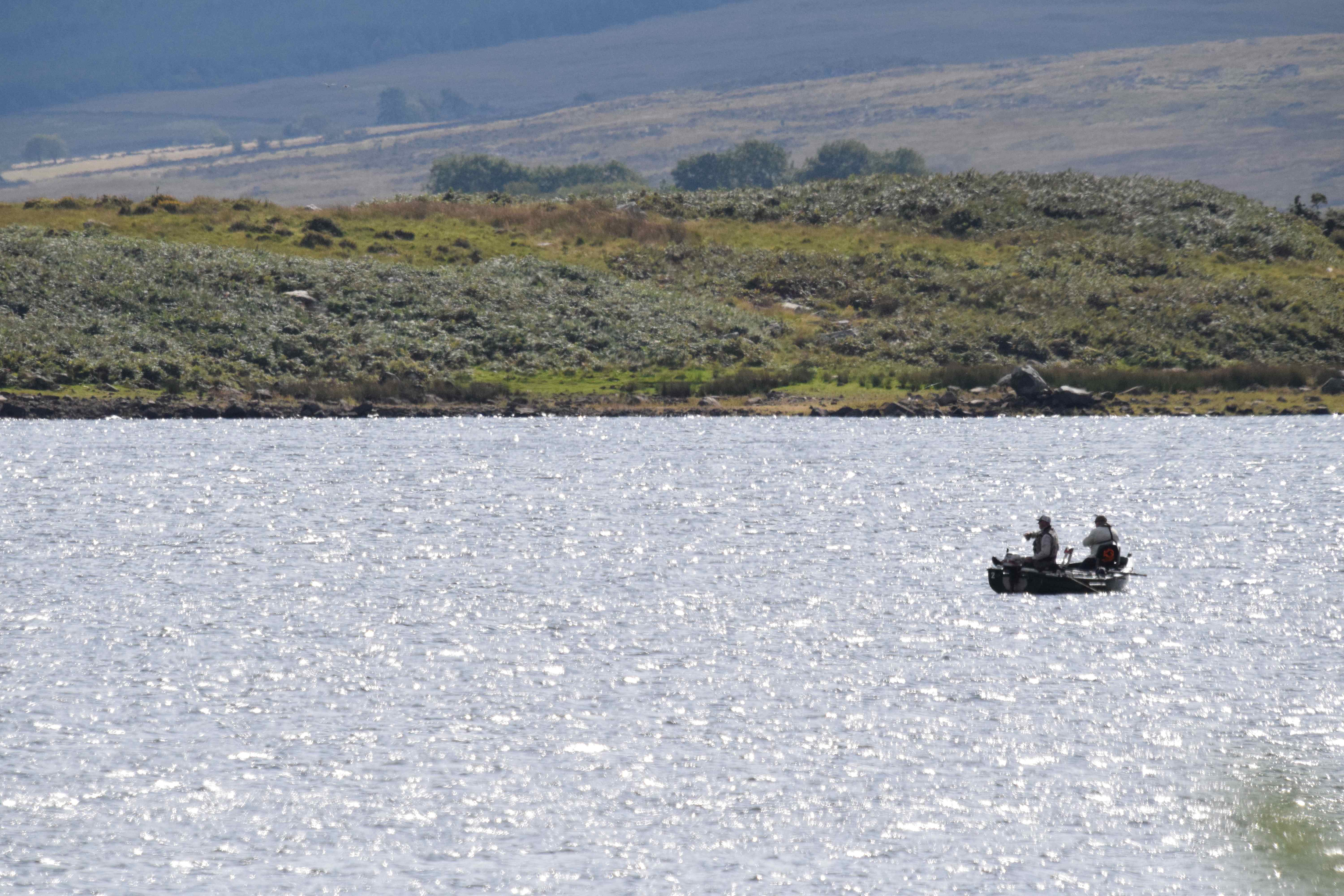  Boat on drift on Llyn Trawsfynydd